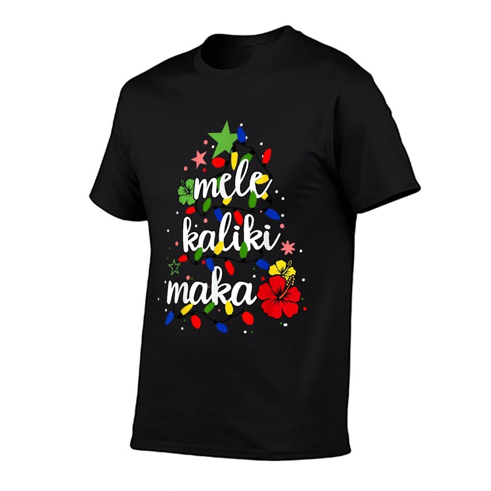 Mele Kalikimaka Kids Toddler Christmas Tree Hawaiian  Summer-ready Fabric T-Shirt