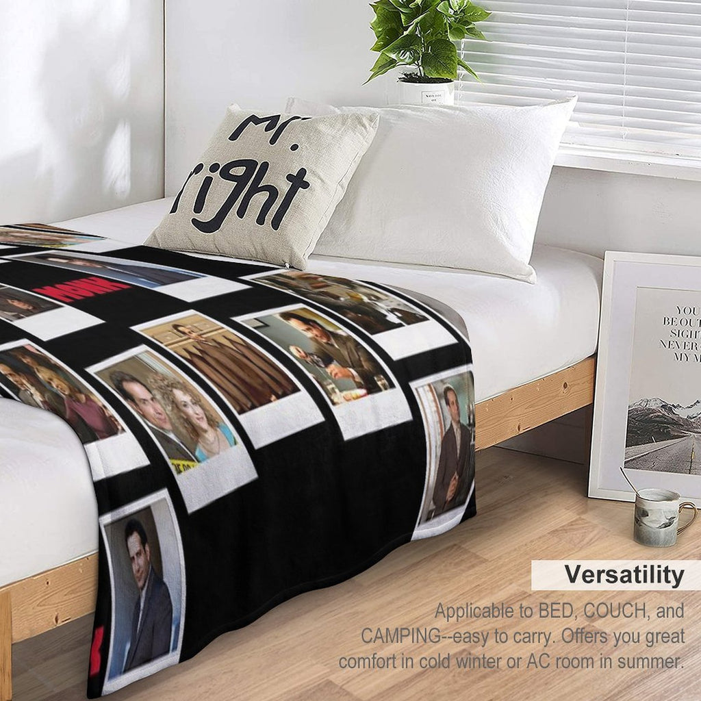 Adrian Monk Fan Collage Inspired by A Brilliant Detective Multi-functional Throw Blanket