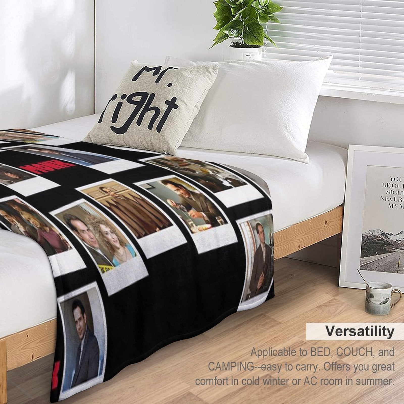Adrian Monk Fan Collage Inspired by A Brilliant Detective Multi-functional Throw Blanket