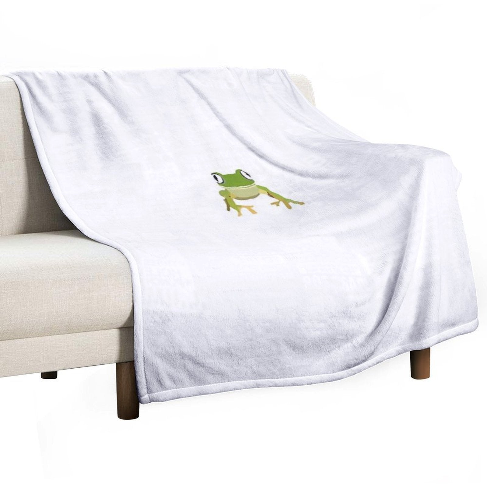 Froggy Easy Care Throw Blanket