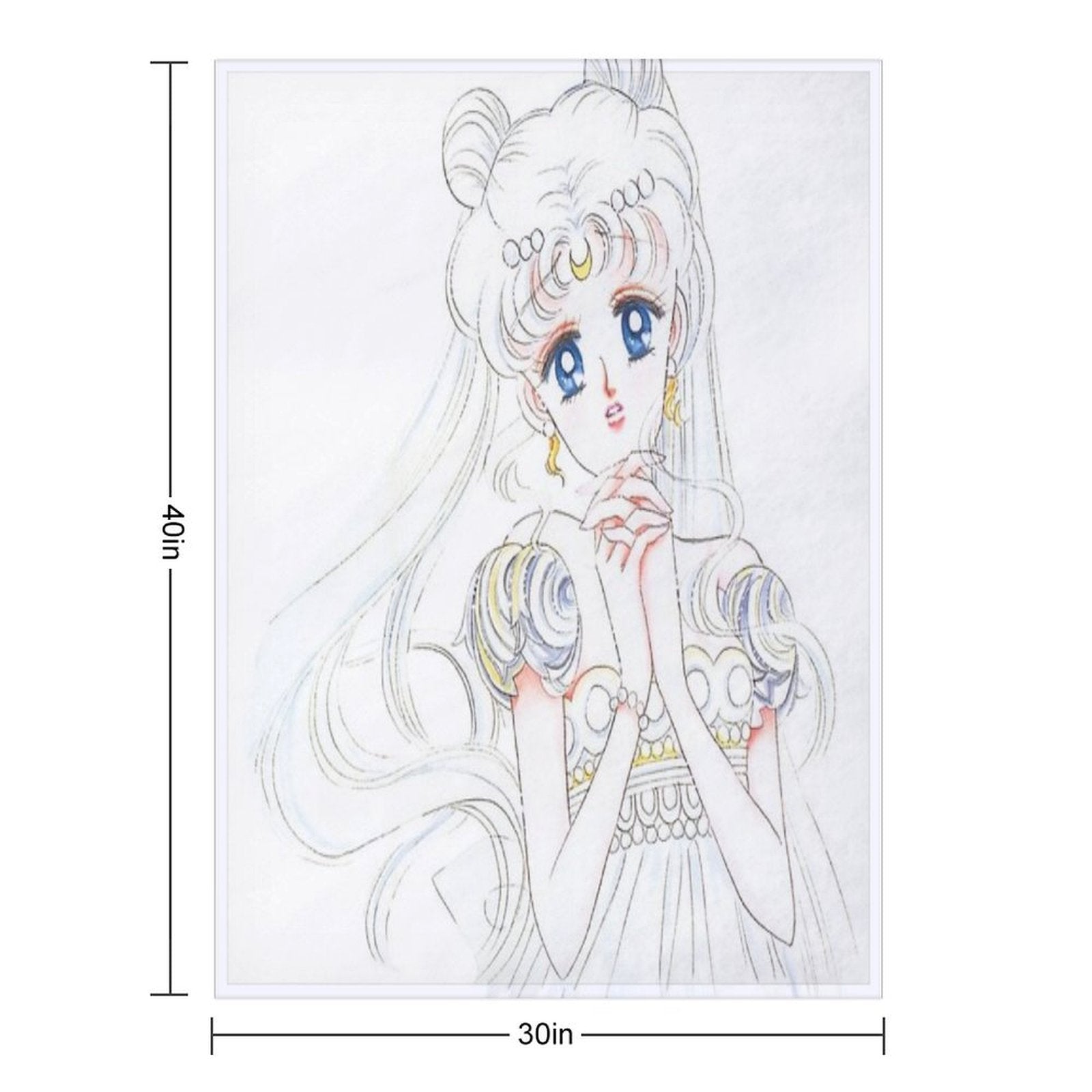 Princess Serenity Compact Throw Blanket