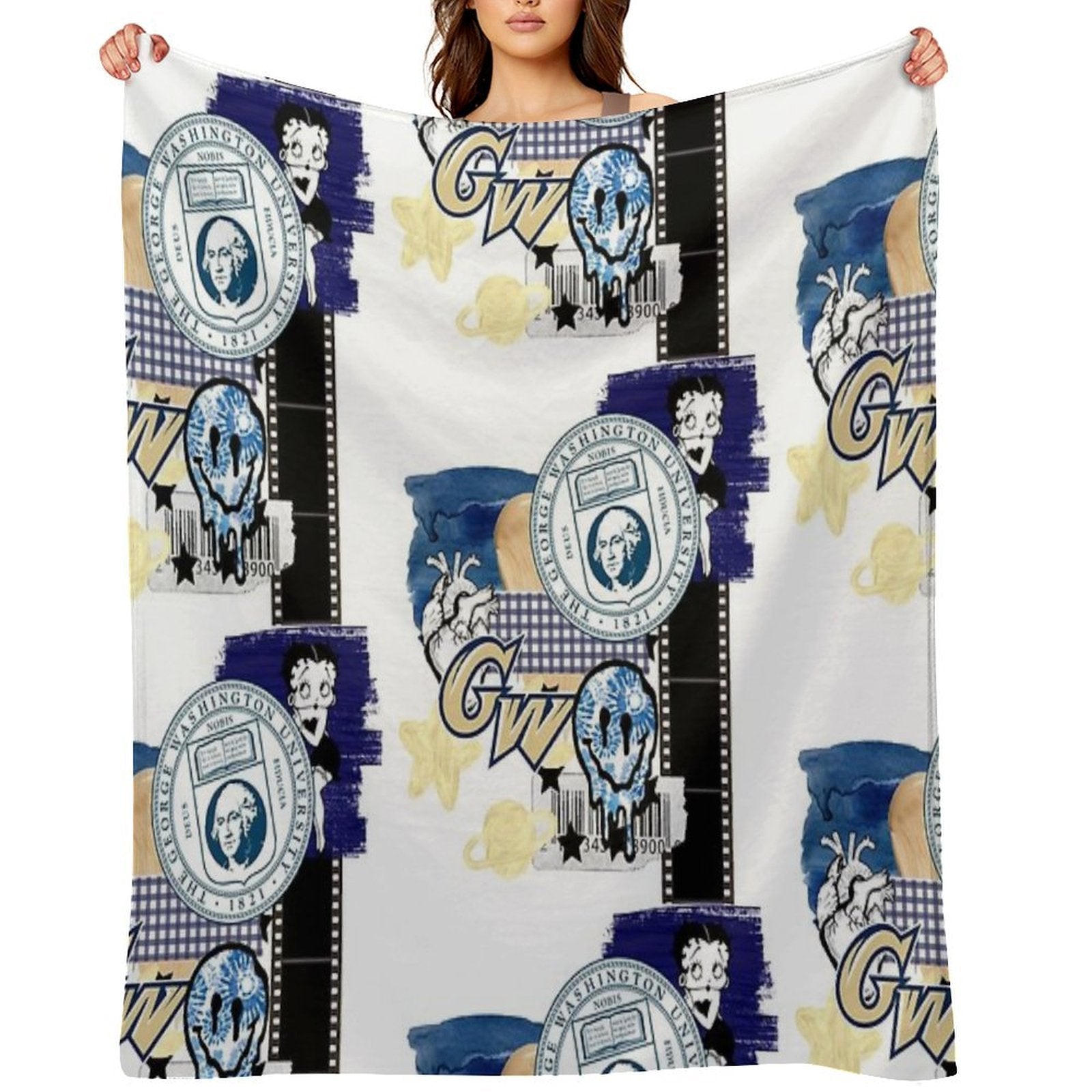 George Washington Collage Comfort Throw Blanket