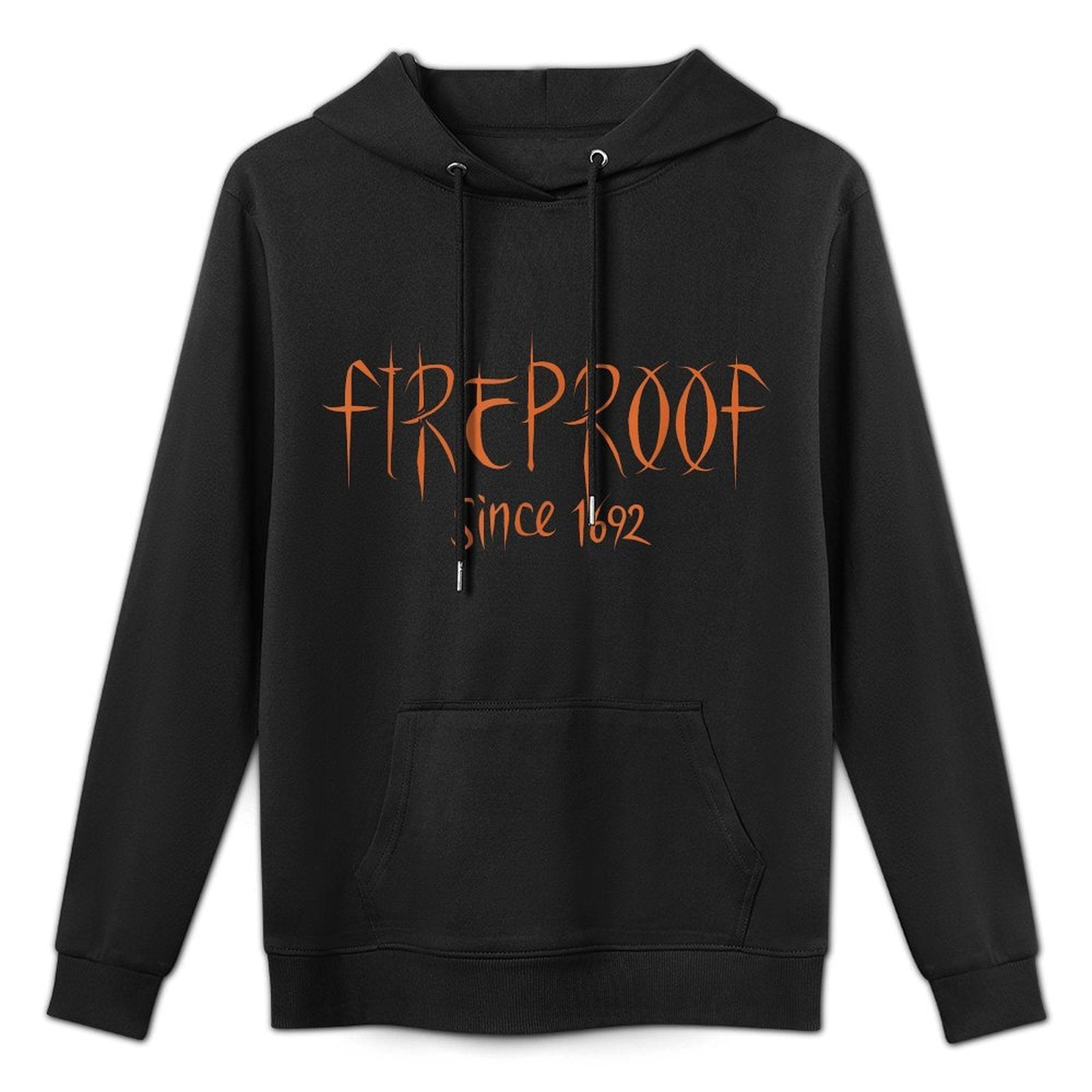 Fireproof Since 1692 Salem Witch Trials Funny Easy Halloween Durable Construction Hoodie