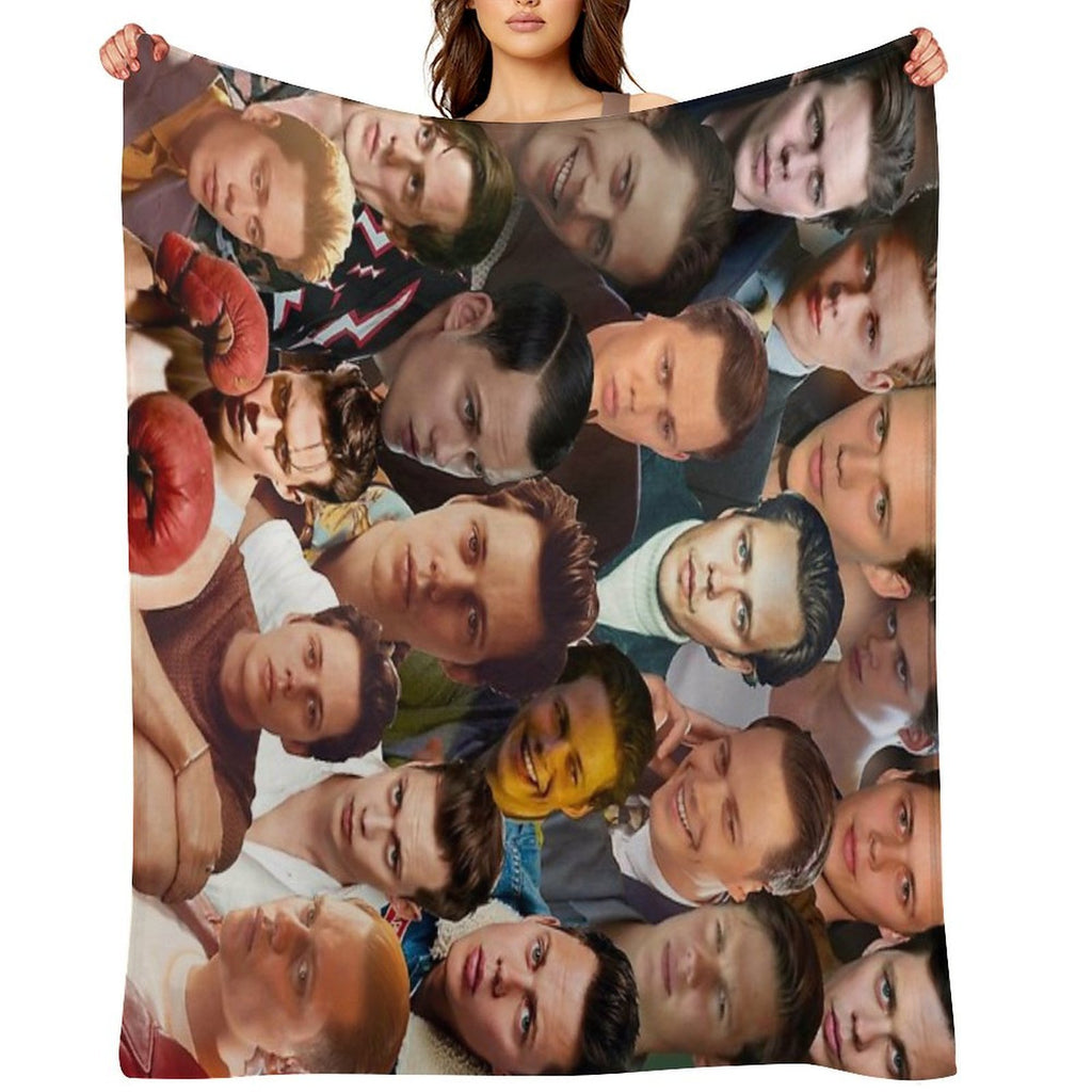 Bill Skarsgård Photo Collage Durable Throw Blanket