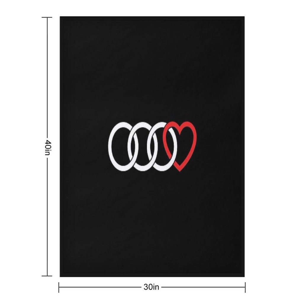 Audi Love (Dark) Compact Throw Blanket