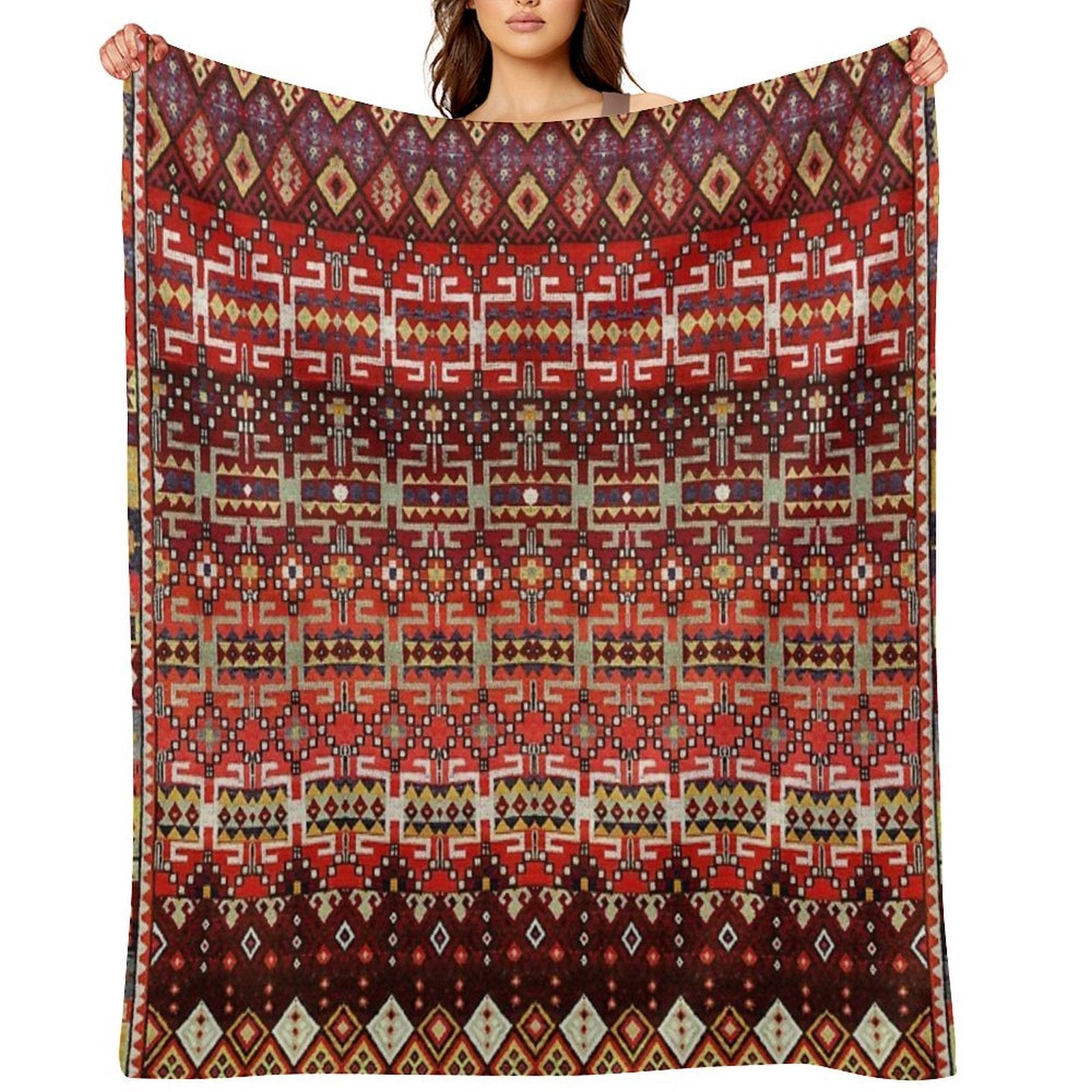 Bohemian Pattern Design Gift-ready Throw Blanket