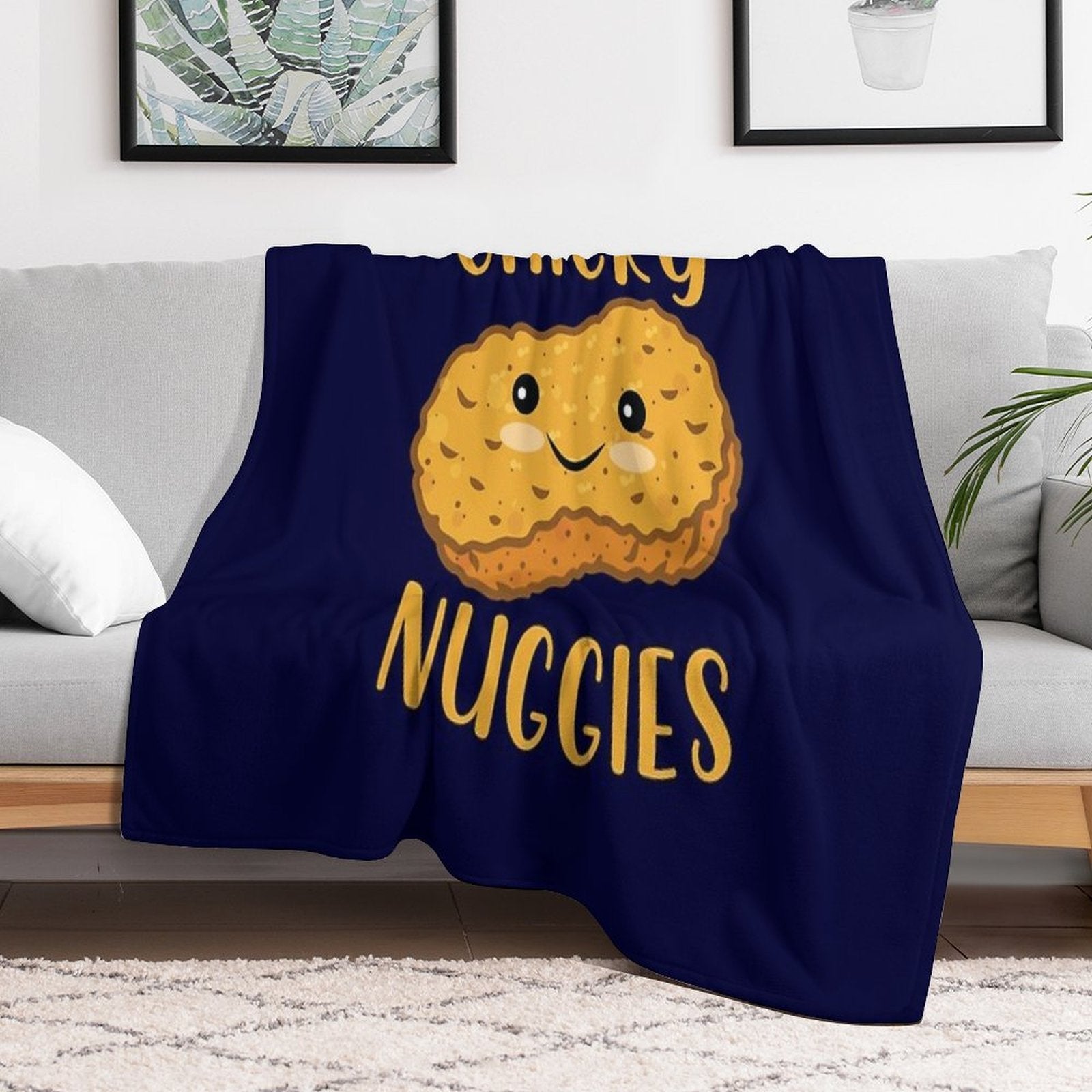 Chicky Nuggies Anti-pilling Throw Blanket