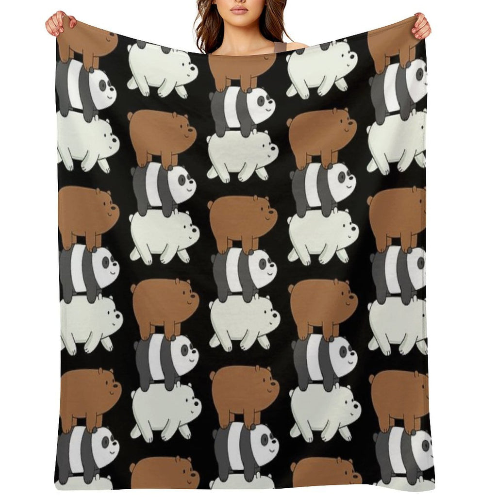 We Bare Bears Lightweight Throw Blanket