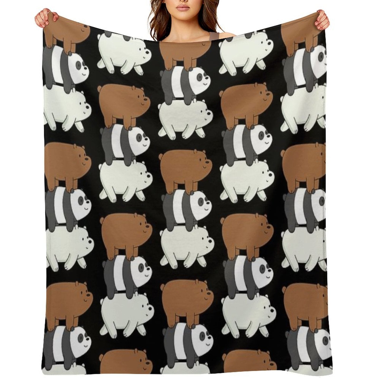 We Bare Bears Lightweight Throw Blanket