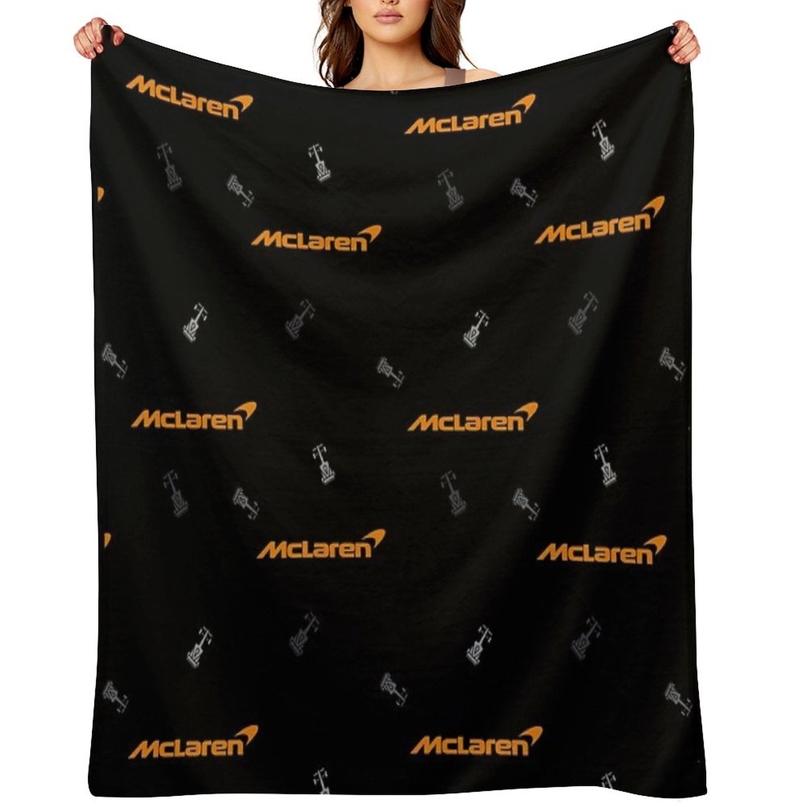 McLaren F1 Team - Speed Beyond Limits! Shrink-resistant Throw Blanket