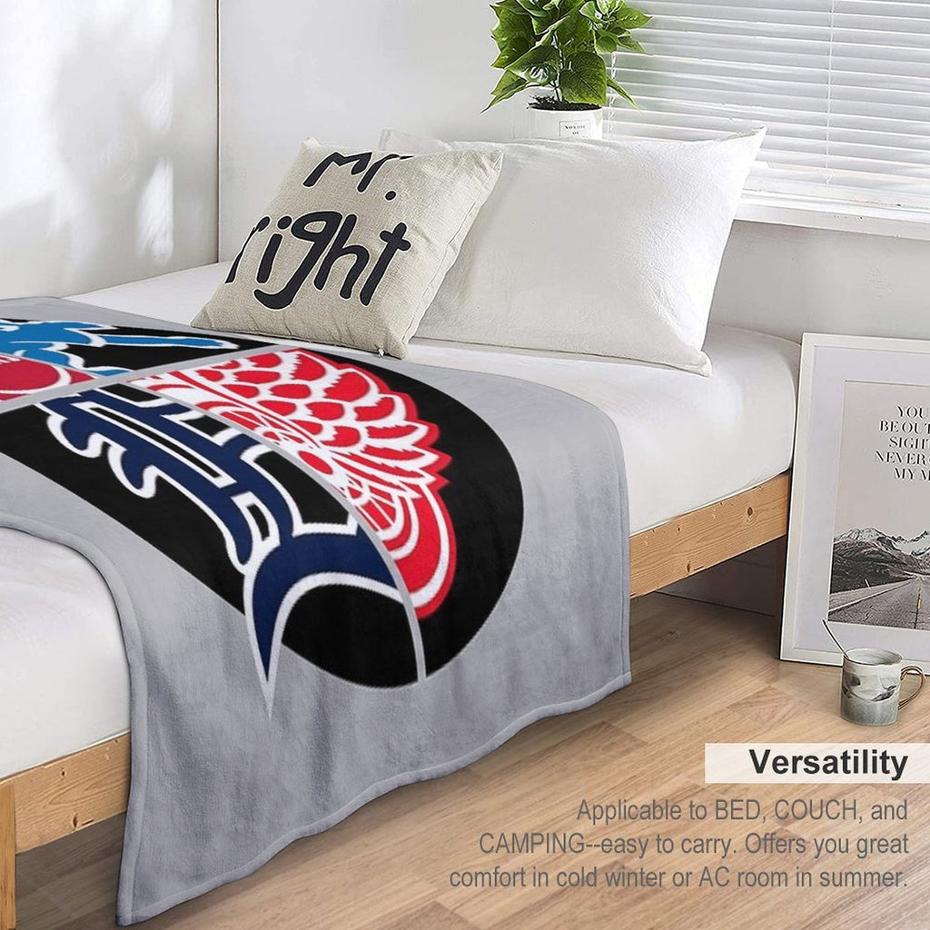 Detroit Sports Quad Wrinkle-free Throw Blanket