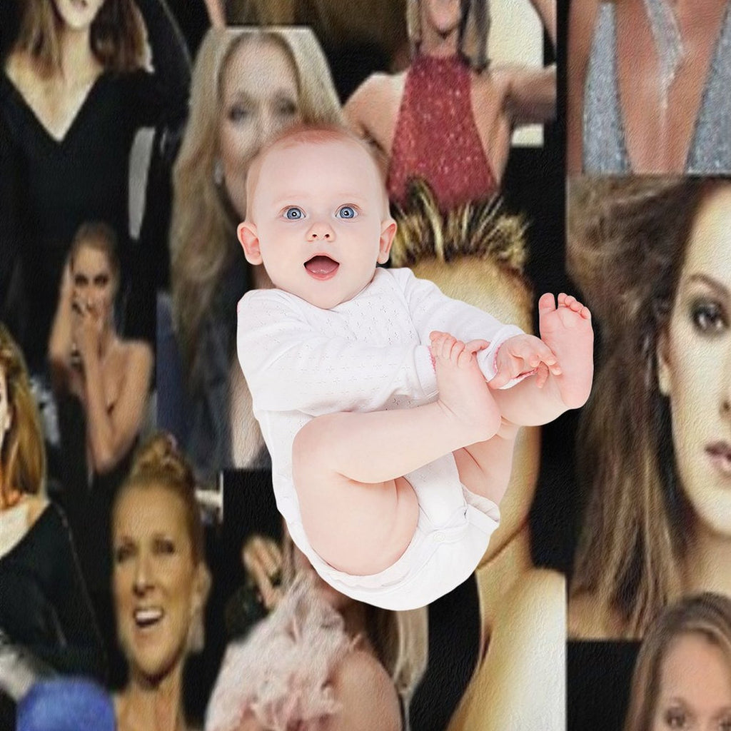 Celine Dion Collage Lightweight Throw Blanket