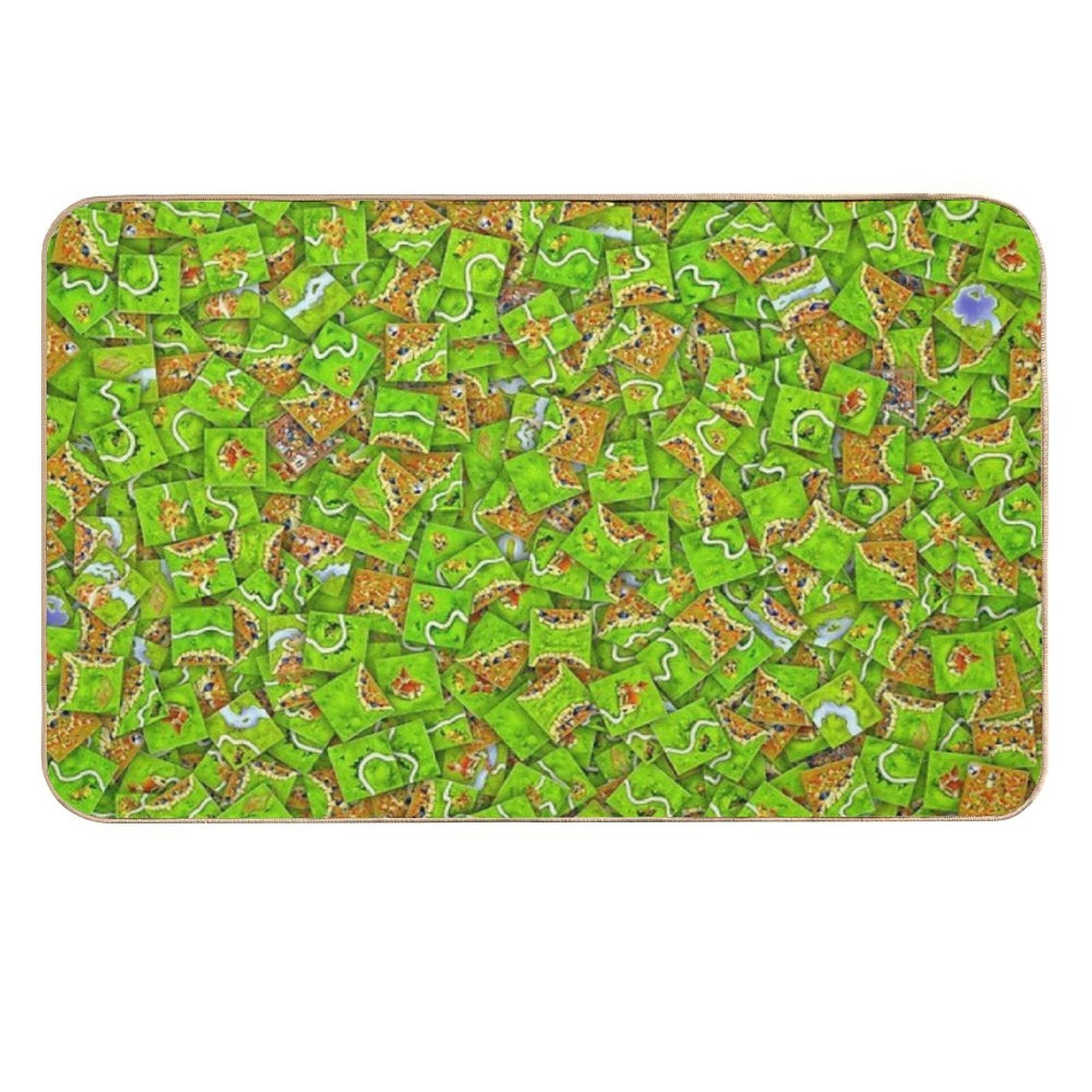 Carcassonne Tiles  Multi-Purpose Bath Mat