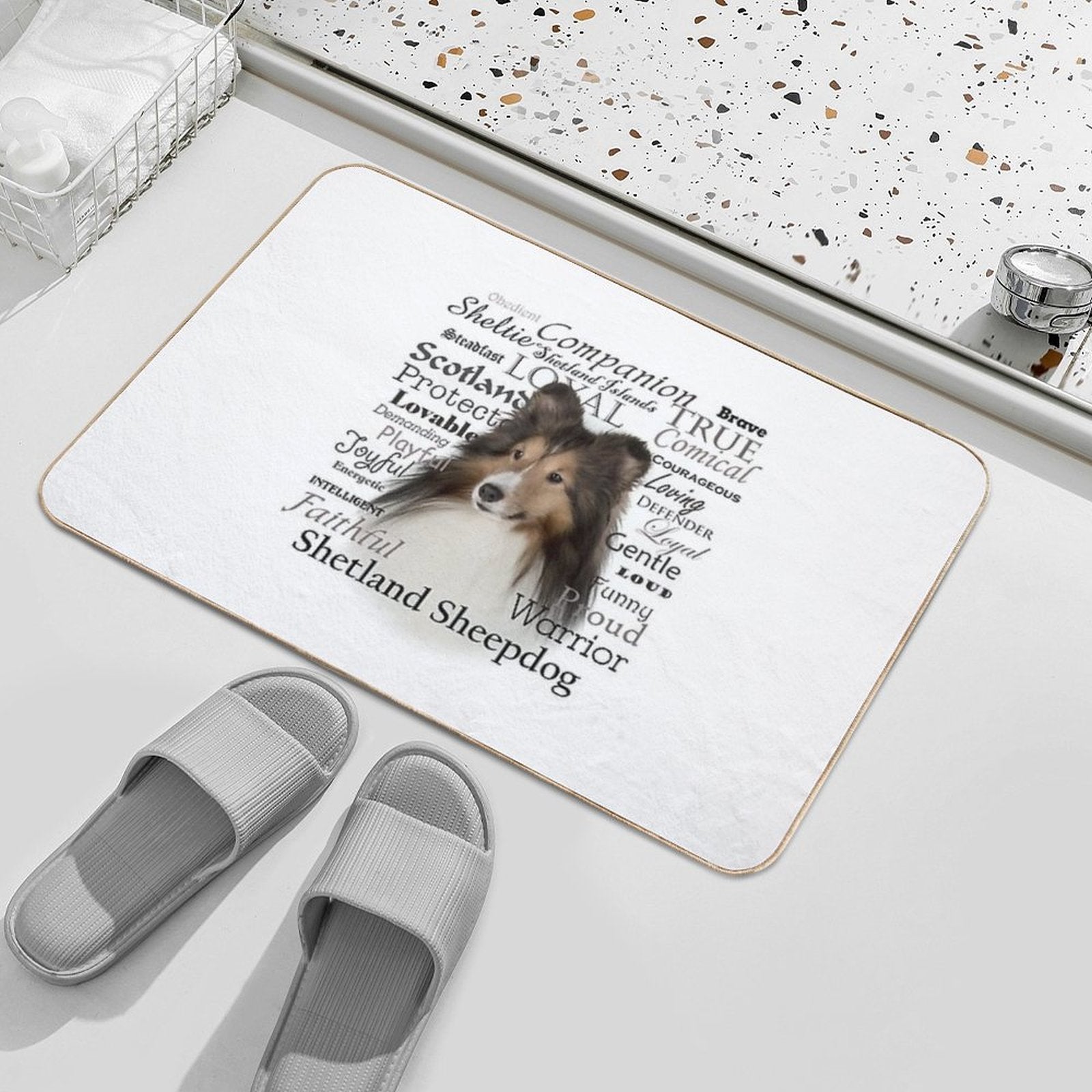Sheltie Traits  Rapid-Drying Bath Mat