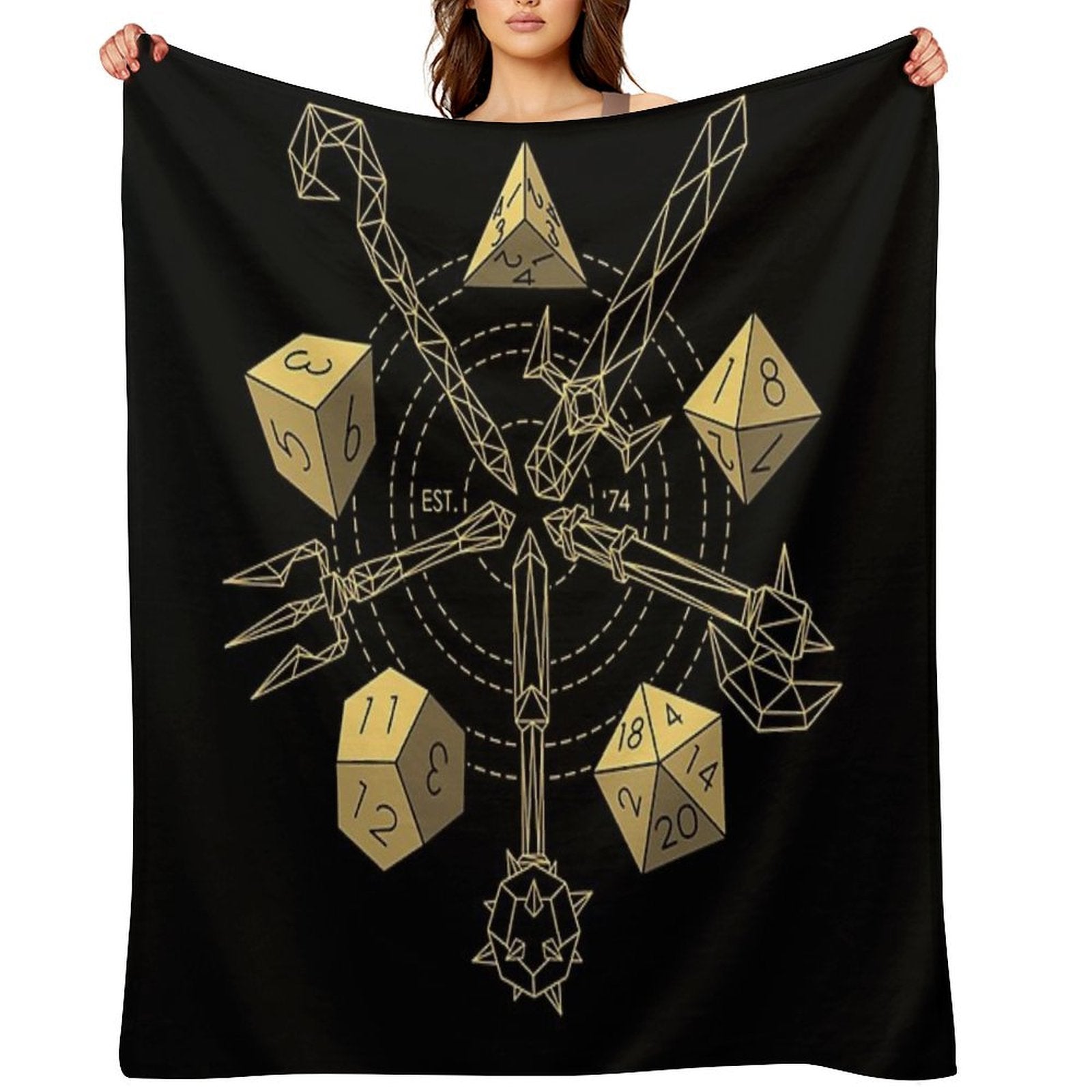Dungeons & Dragons - Choose Your Weapon Multi-functional Throw Blanket