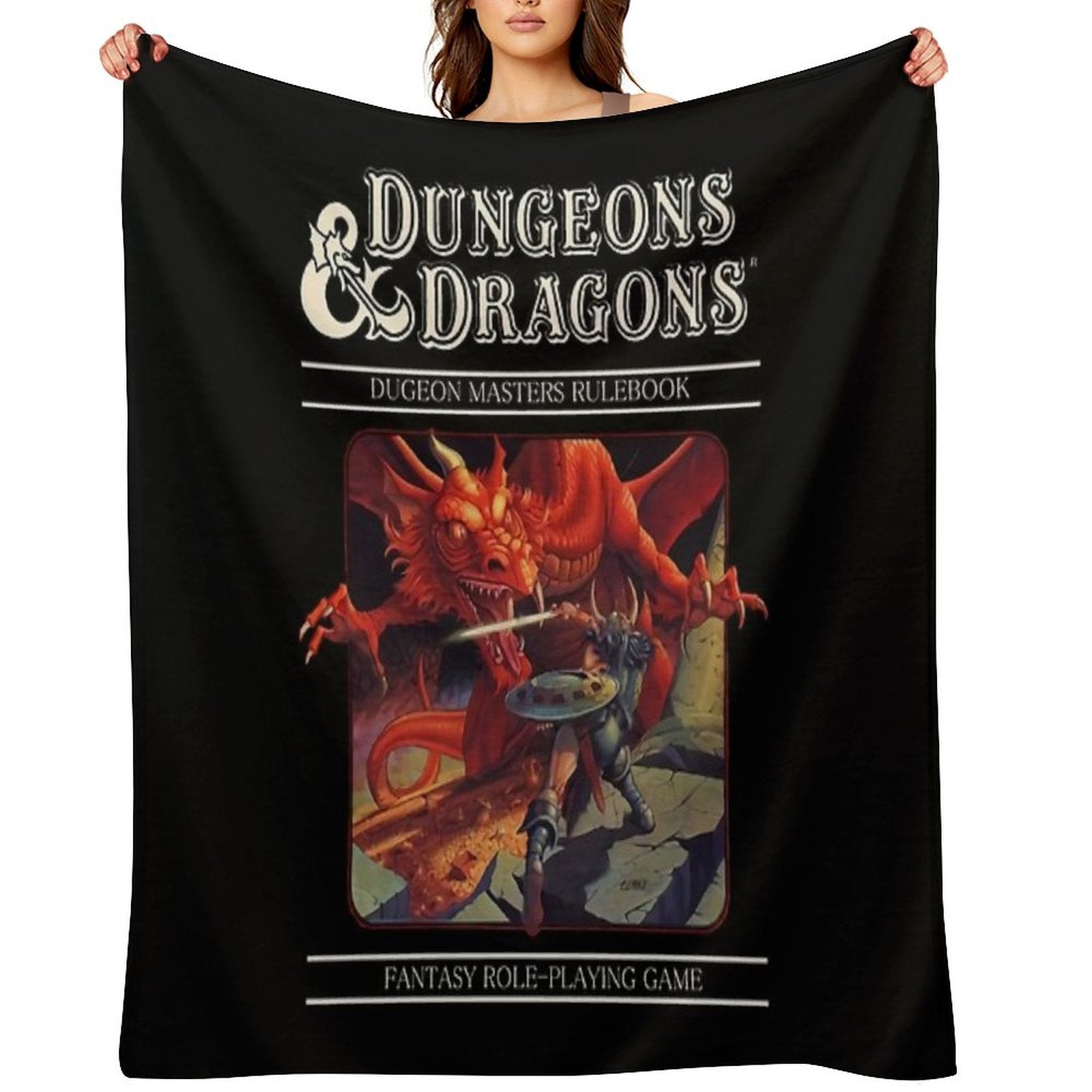 Dungeons & Dragons 1974 Easy Care Throw Blanket