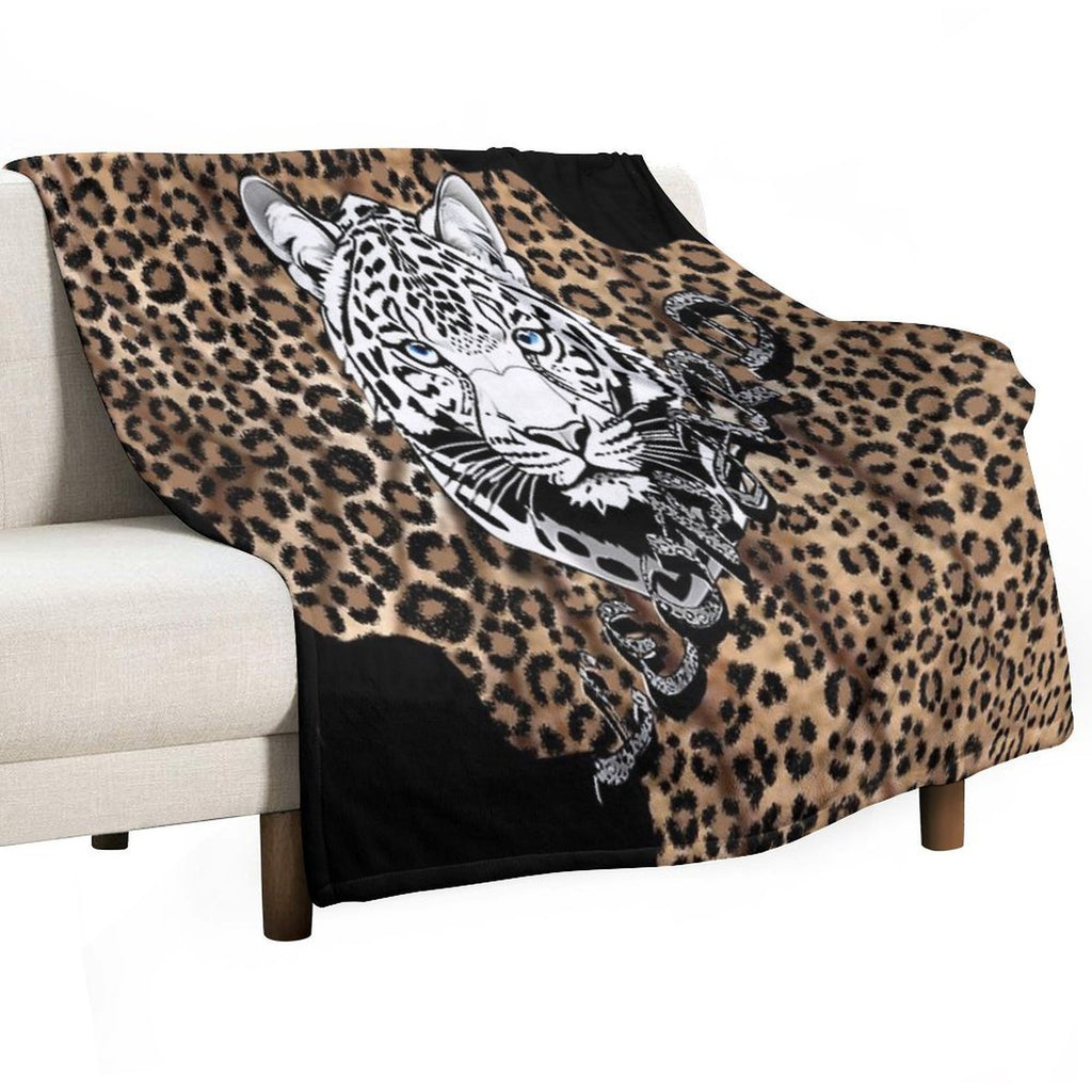 Leopard,cheetah Pattern Shrink-resistant Throw Blanket