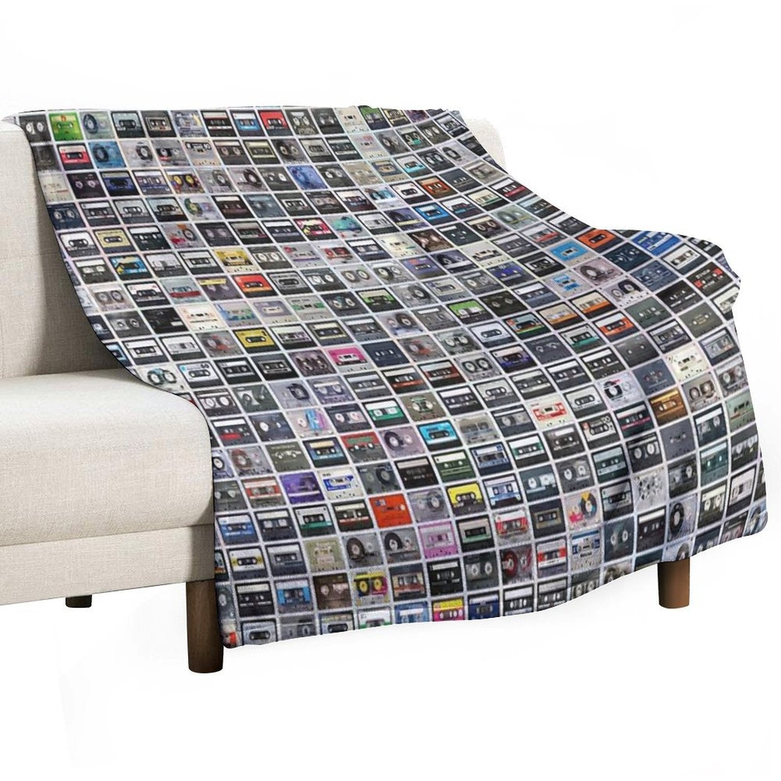 Cassettes All-season Throw Blanket