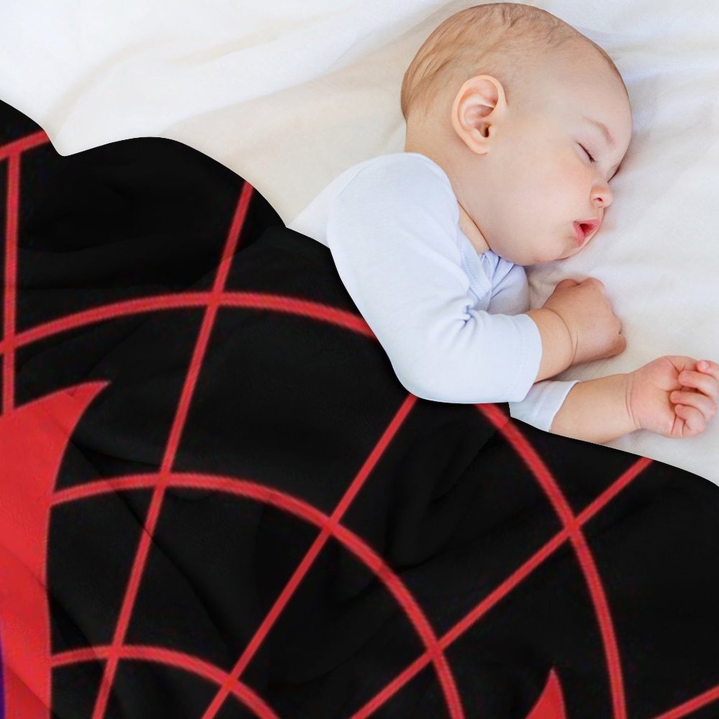 Miles Morales Eyes Eco-conscious Throw Blanket