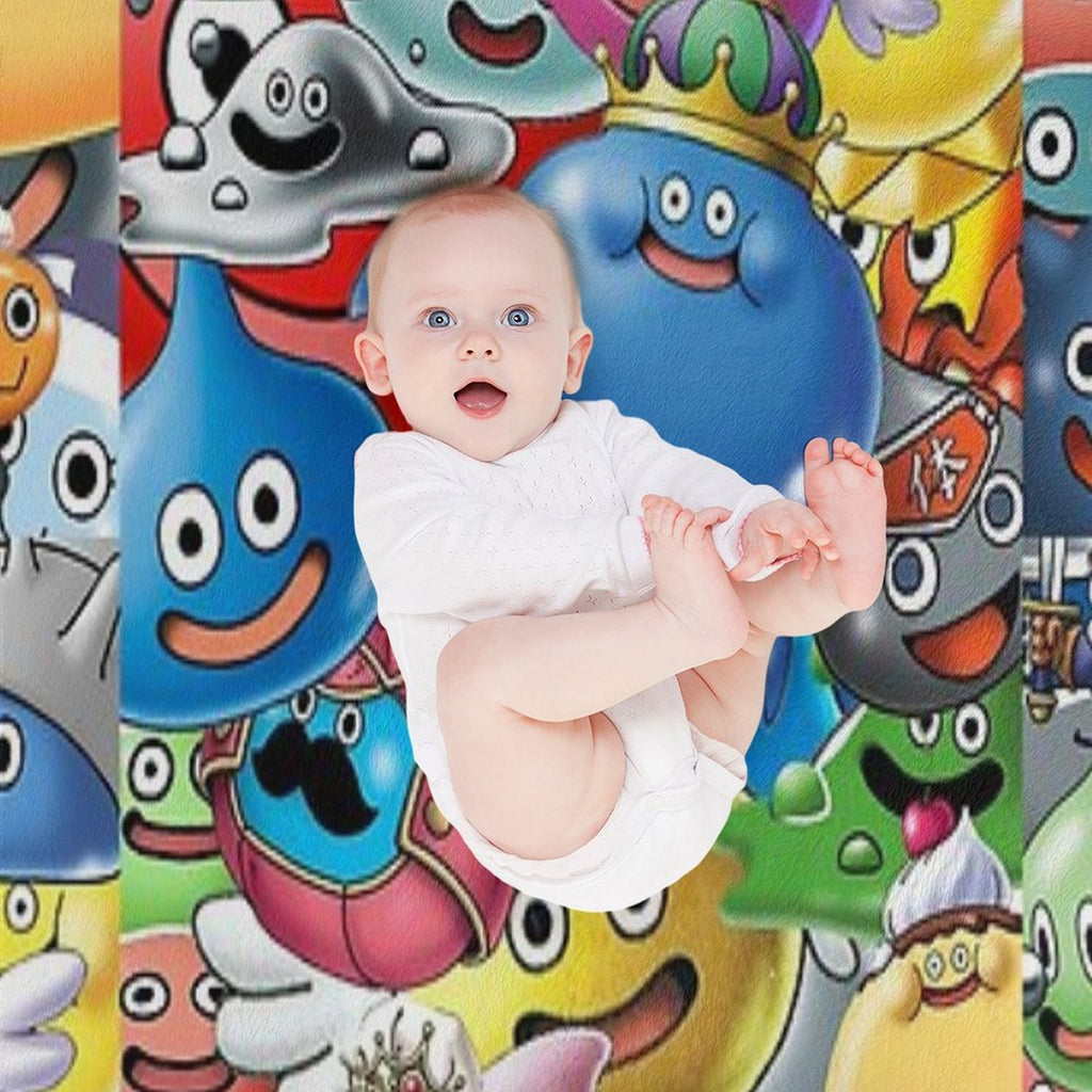 Dragon Quest Slimes Sustainable Throw Blanket