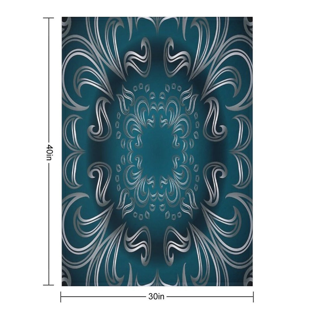 Shades of  Blue Comfort Throw Blanket