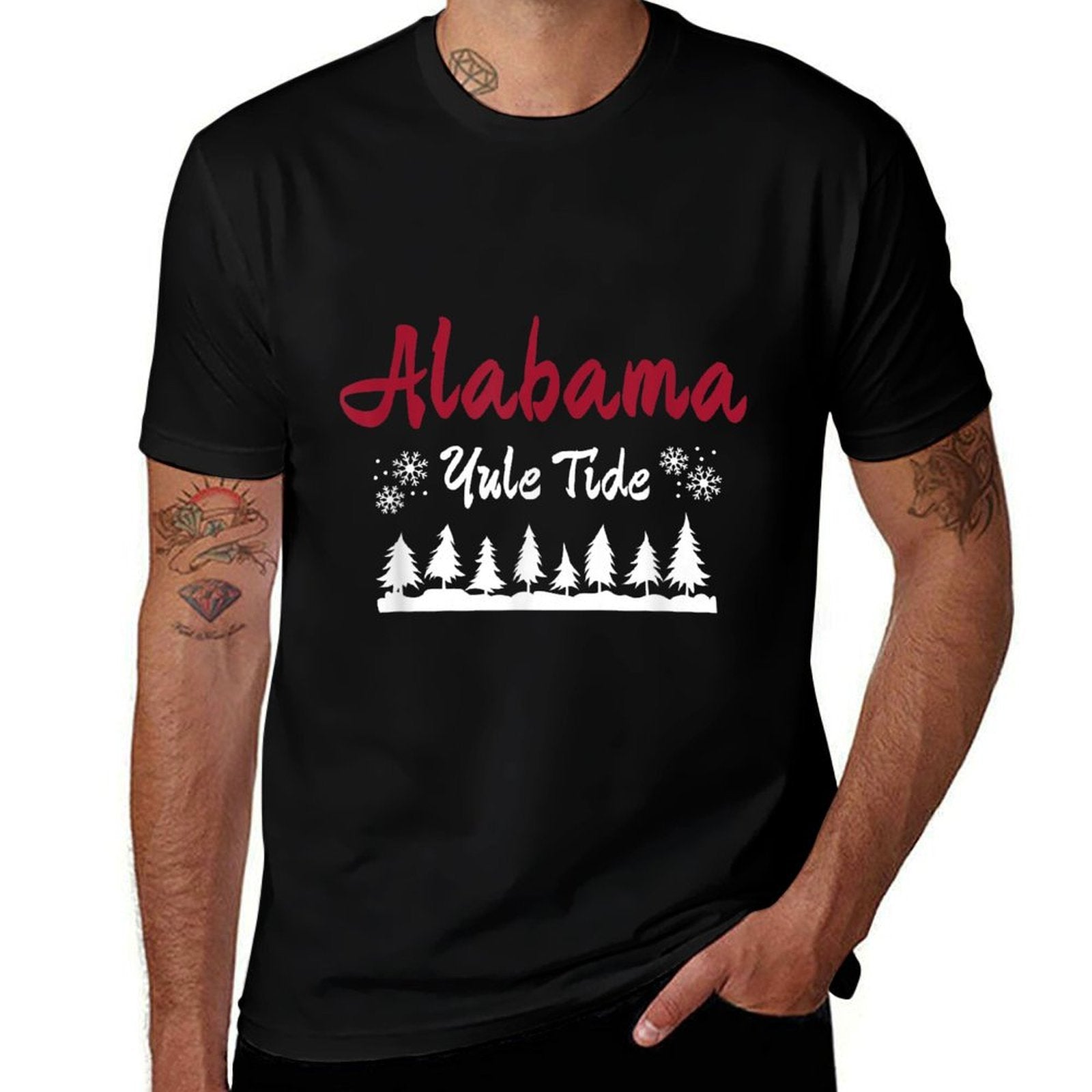 Alabama Yule Tide Christmas Holiday Season  Relaxed-fit T-Shirt