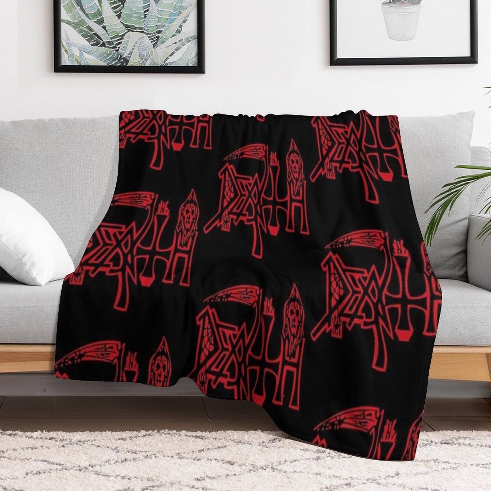 DEATH LOGO Compact Throw Blanket