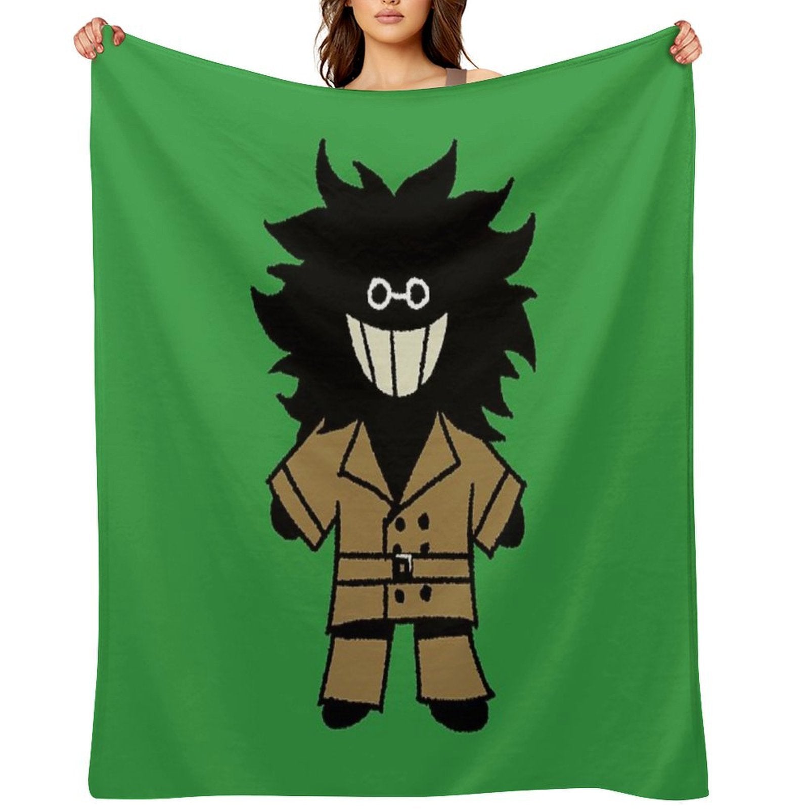 Bive from Regretevator Machine-washable Throw Blanket