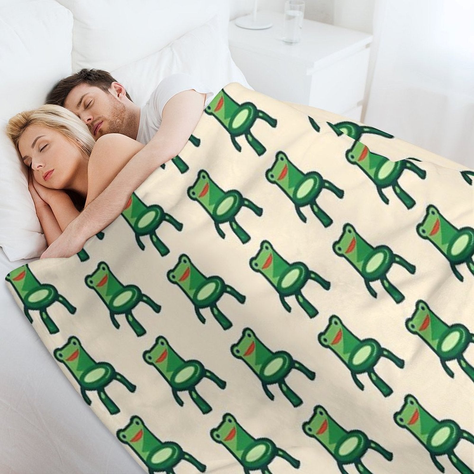 Froggy Chair Velvety-soft Throw Blanket