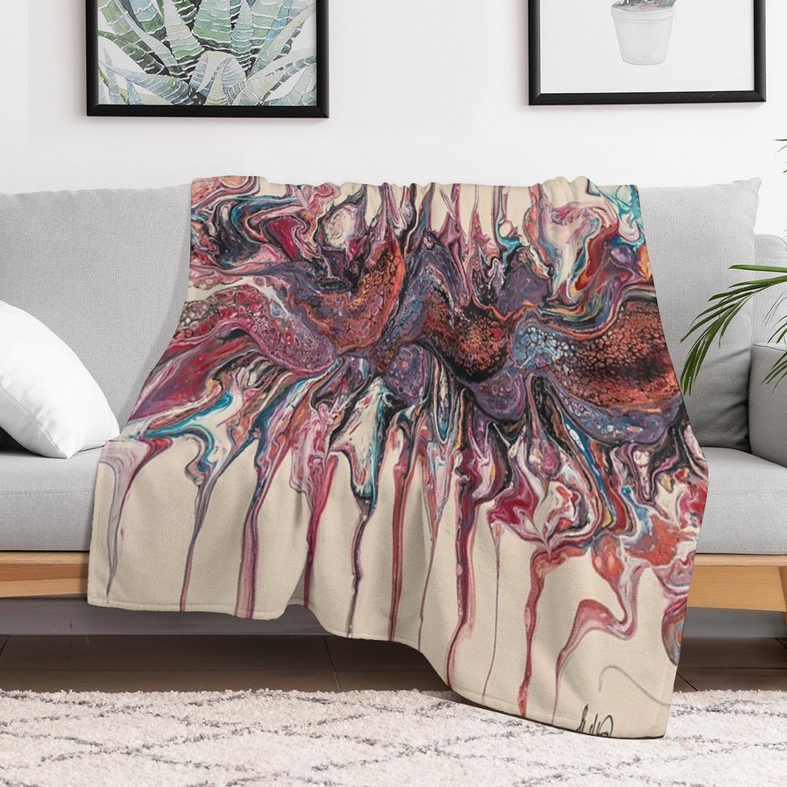 Hanging Anti-pilling Throw Blanket