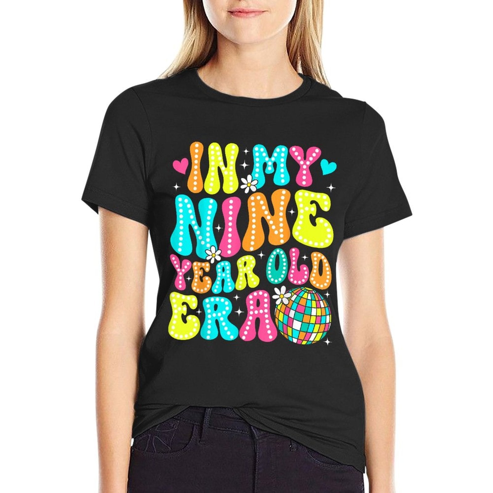 In My Nine Year Old Era Girl Boy 9th Birthday 9 Year Old  Quick-drying T-Shirt