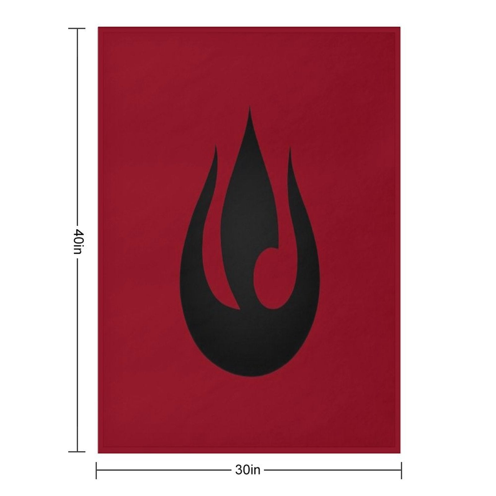 Fire Nation Logo All-season Throw Blanket