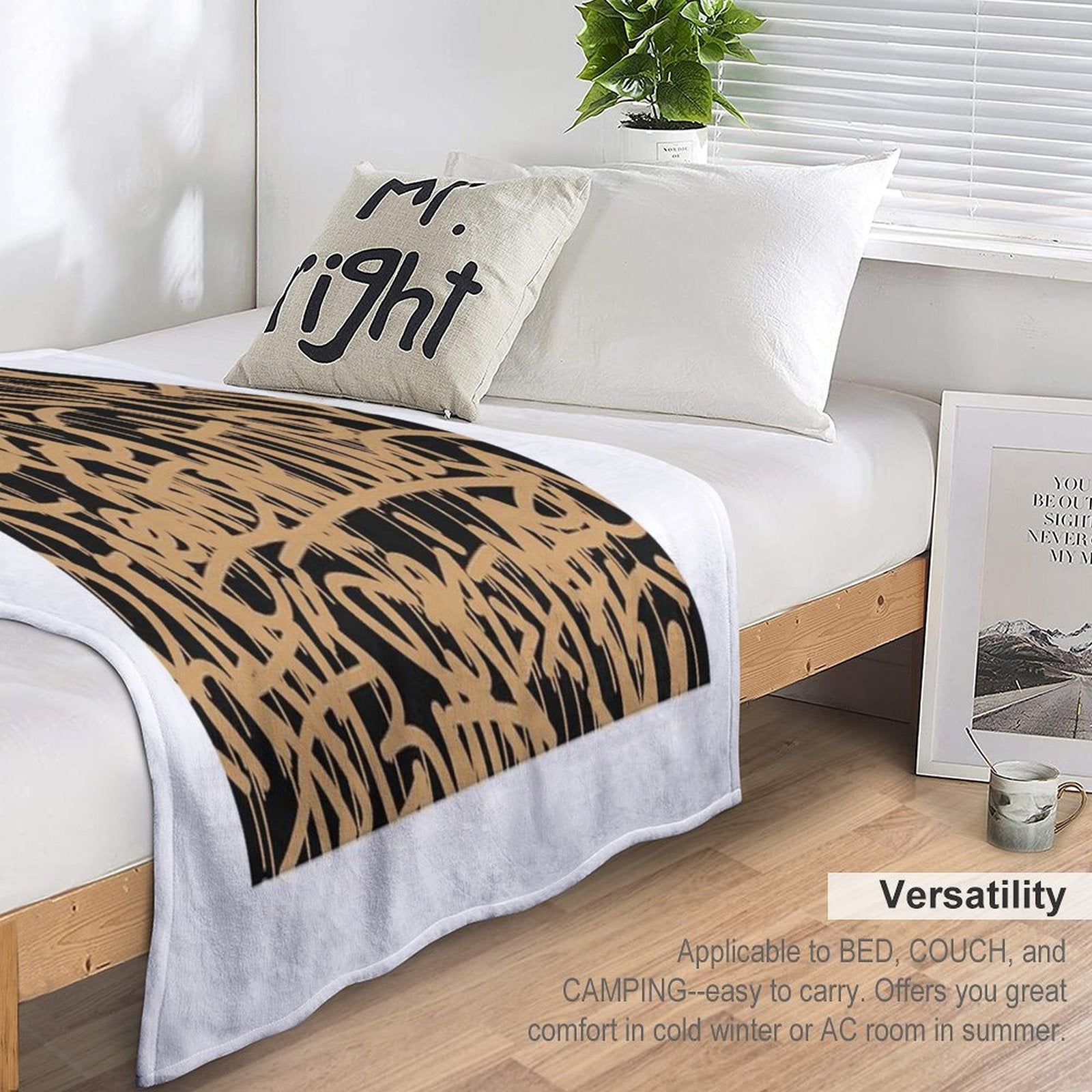 Graffiti Smudges And Drops Eco-conscious Throw Blanket