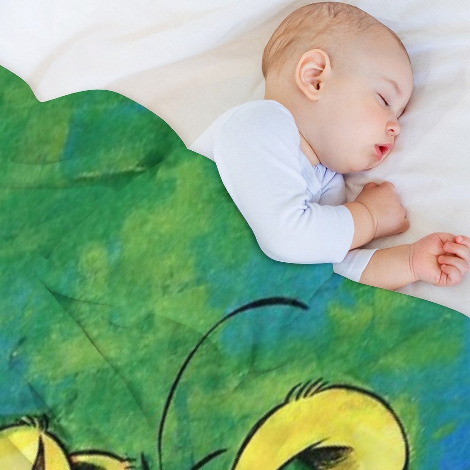 Marsupilami with Family Sleeping Easy Care Throw Blanket