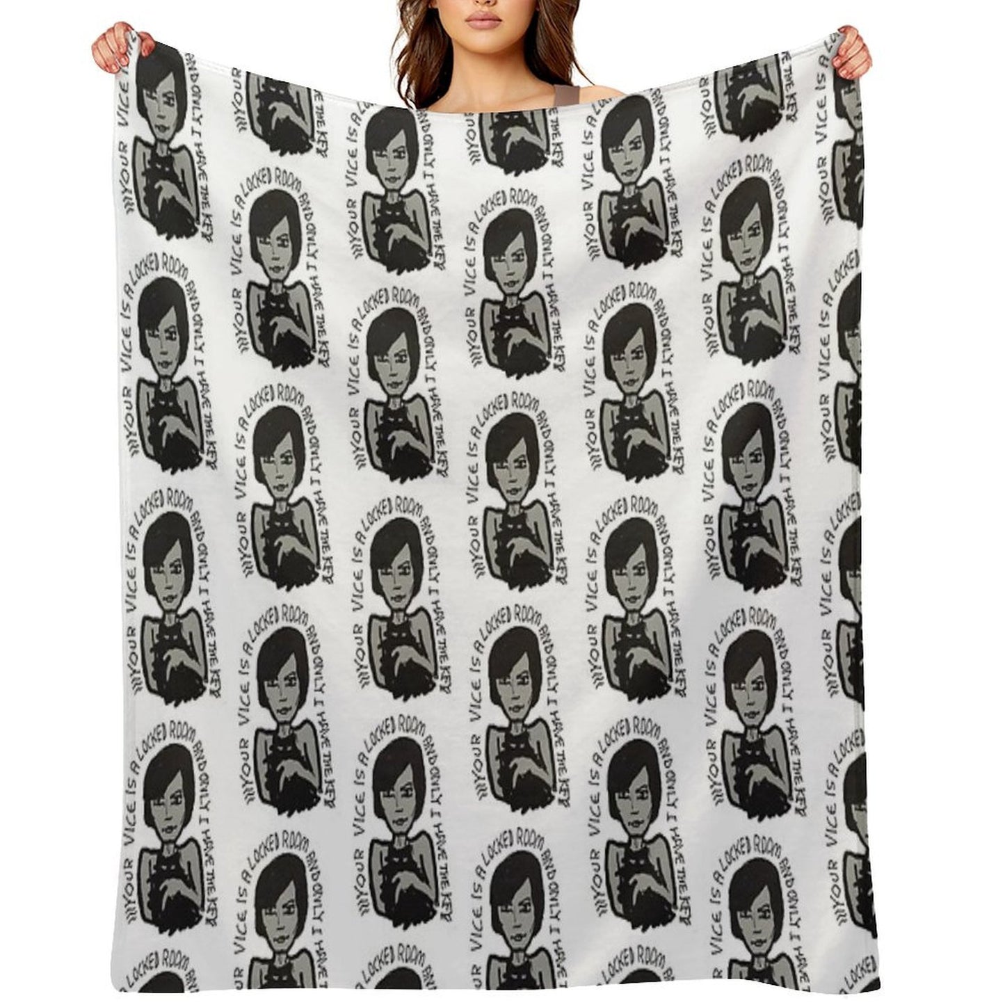 YOUR VICE IS A LOCKED ROOM AND ONLY I HAVE THE KEY Premium Throw Blanket
