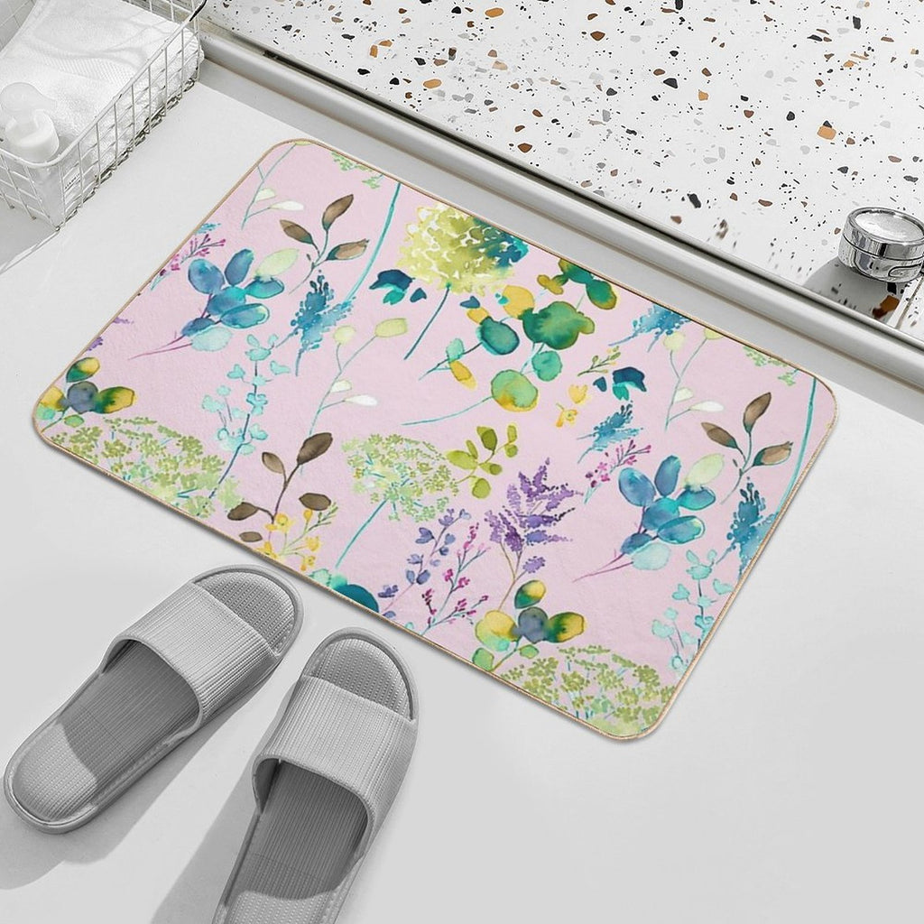 Botanical Floral  Versatile Bath Mat