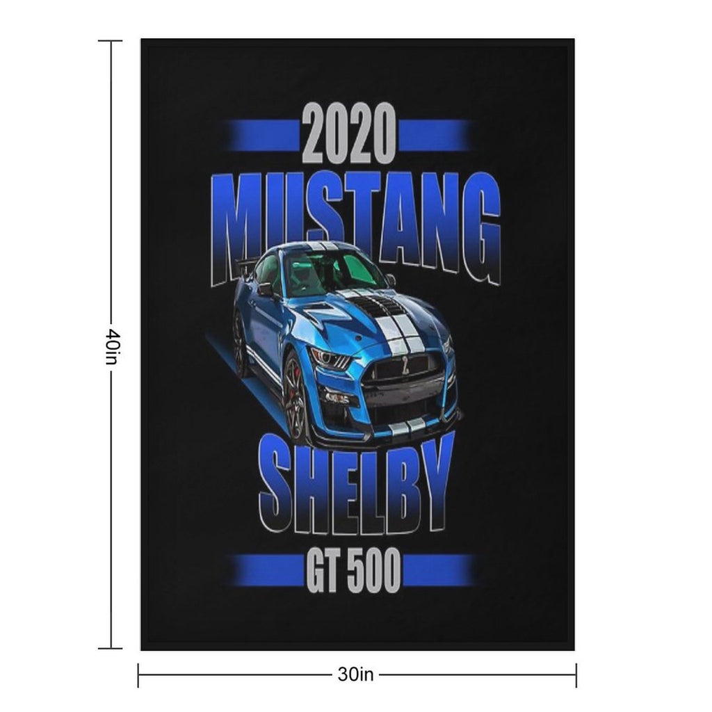 2020 Shelby GT 500 Velvety-soft Throw Blanket