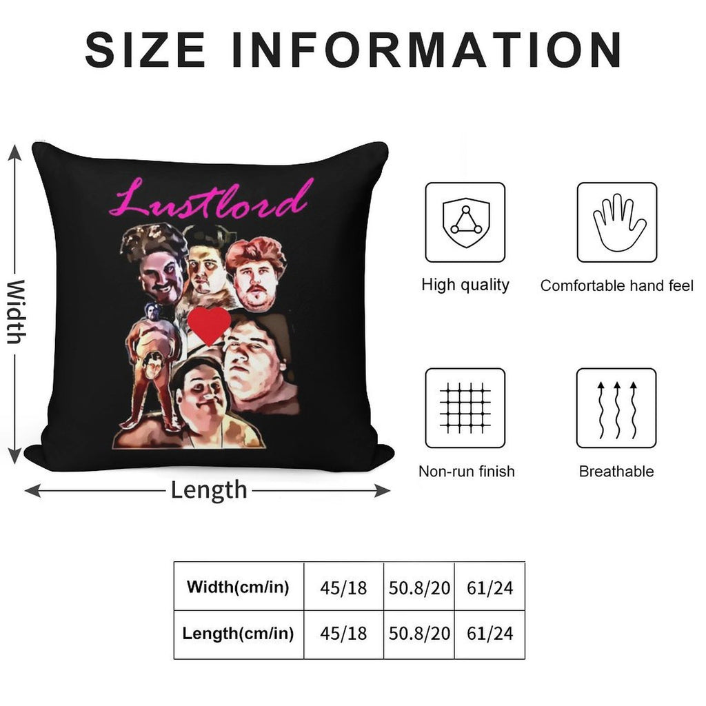 Lustlord Design Soft Multiple Sizes Throw Pillow