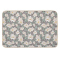 Peonies on Purple  Dirt-Trapping Bath Mat