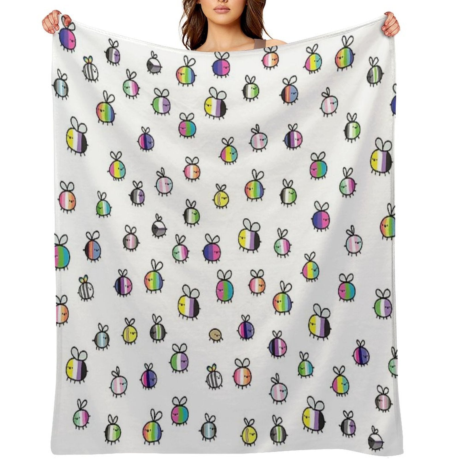 Bees Lightweight Throw Blanket