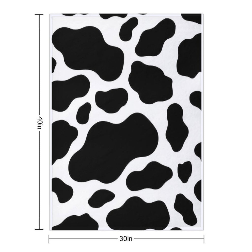 Cow Print Travel-friendly Throw Blanket
