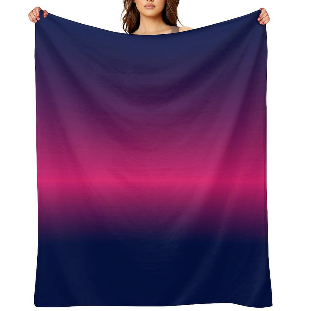 Synthwave Pantone Gradient Gift-ready Throw Blanket