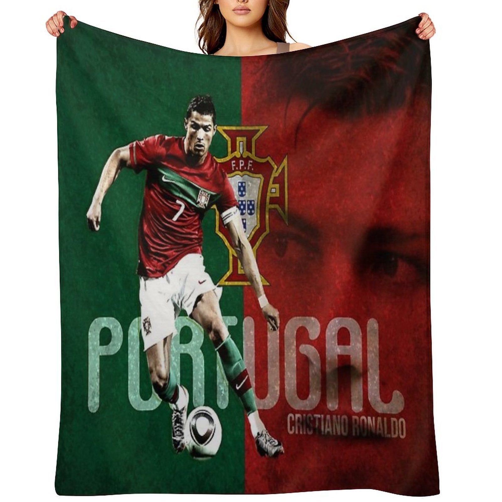 Art Cristiano Ronaldo All-season Throw Blanket