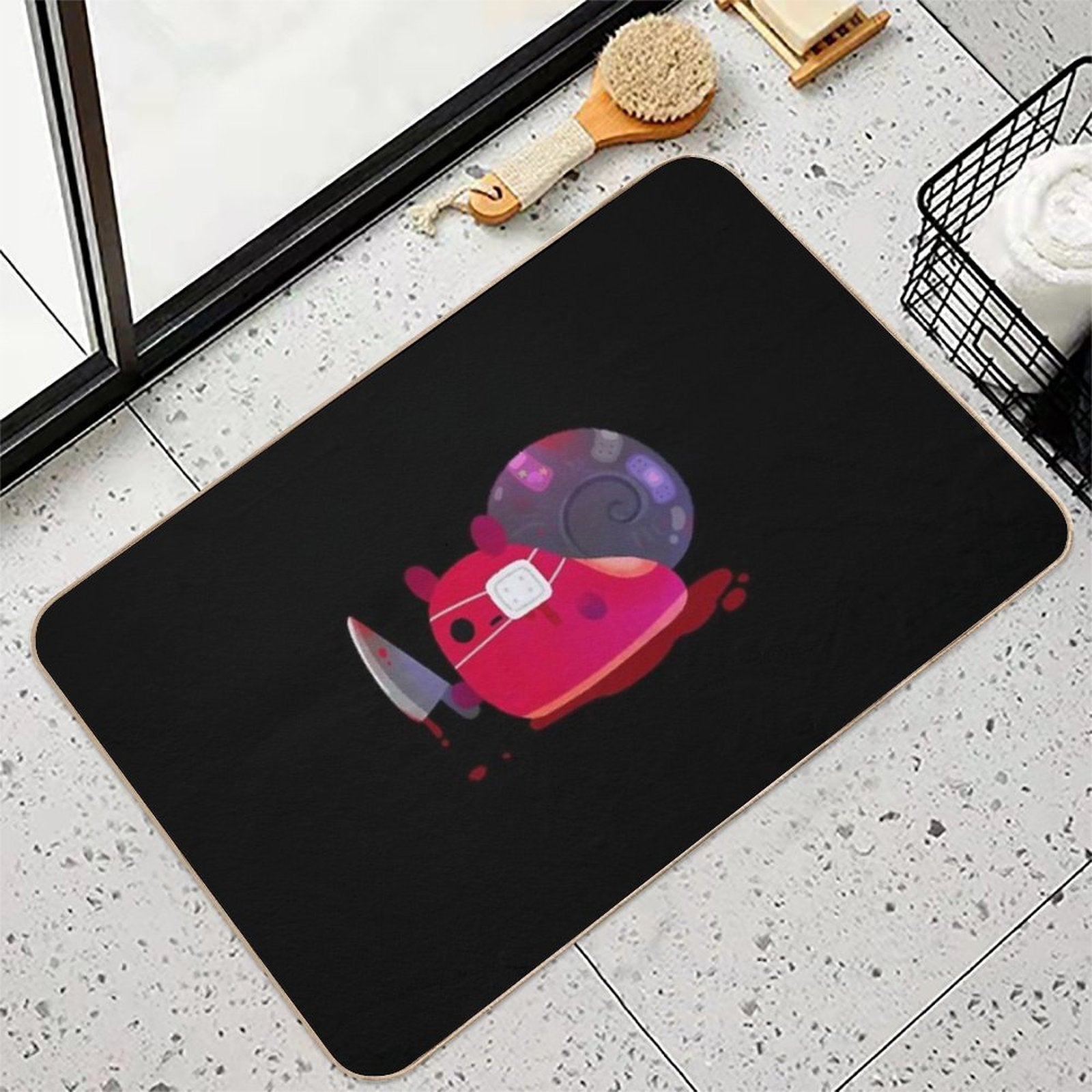 Super Cute Snail  Pet-Safe Bath Mat