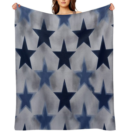 Star Pattern Machine-washable Throw Blanket