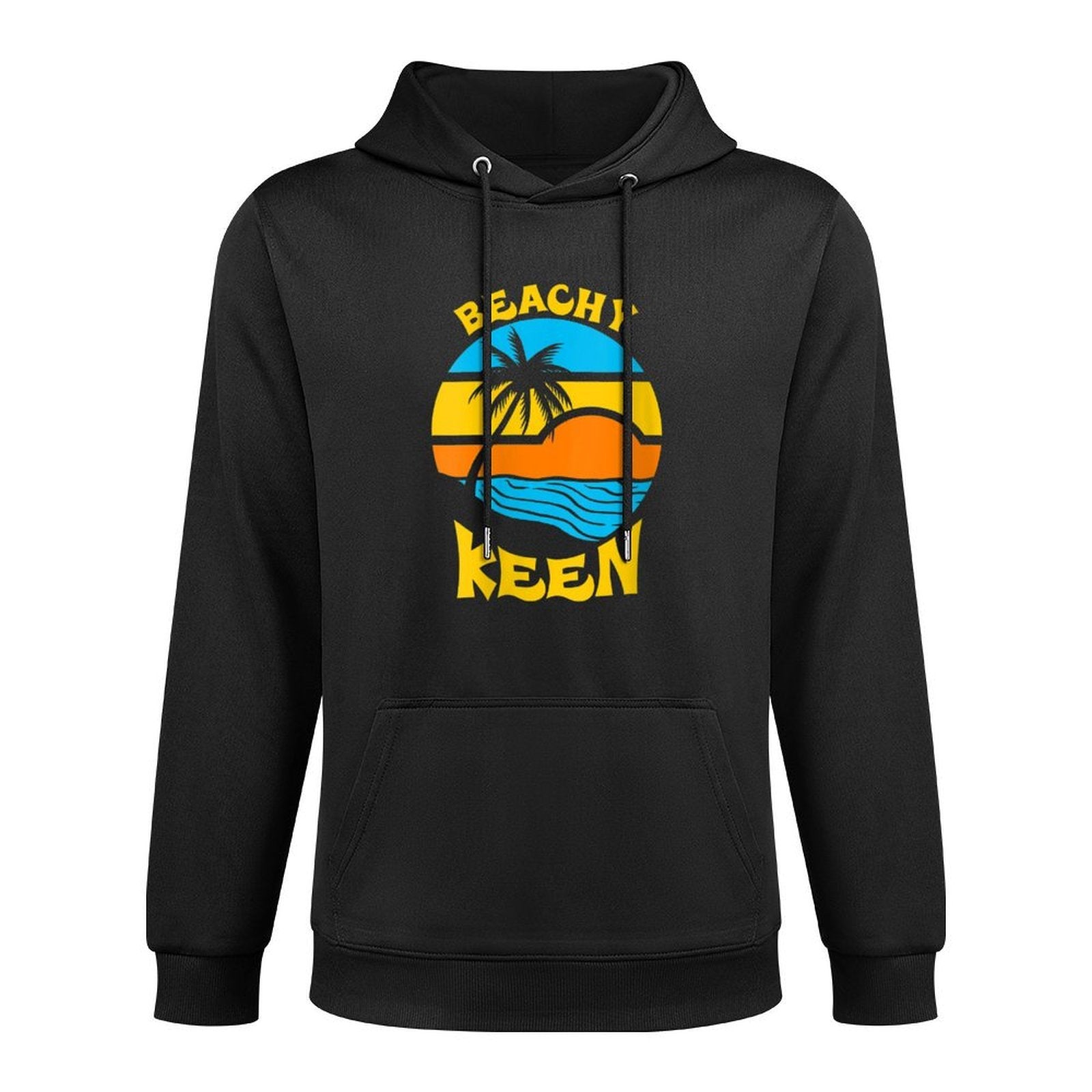 Womens Beachy Keen - Beach Pun Funny Summer Unisex Design Hoodie