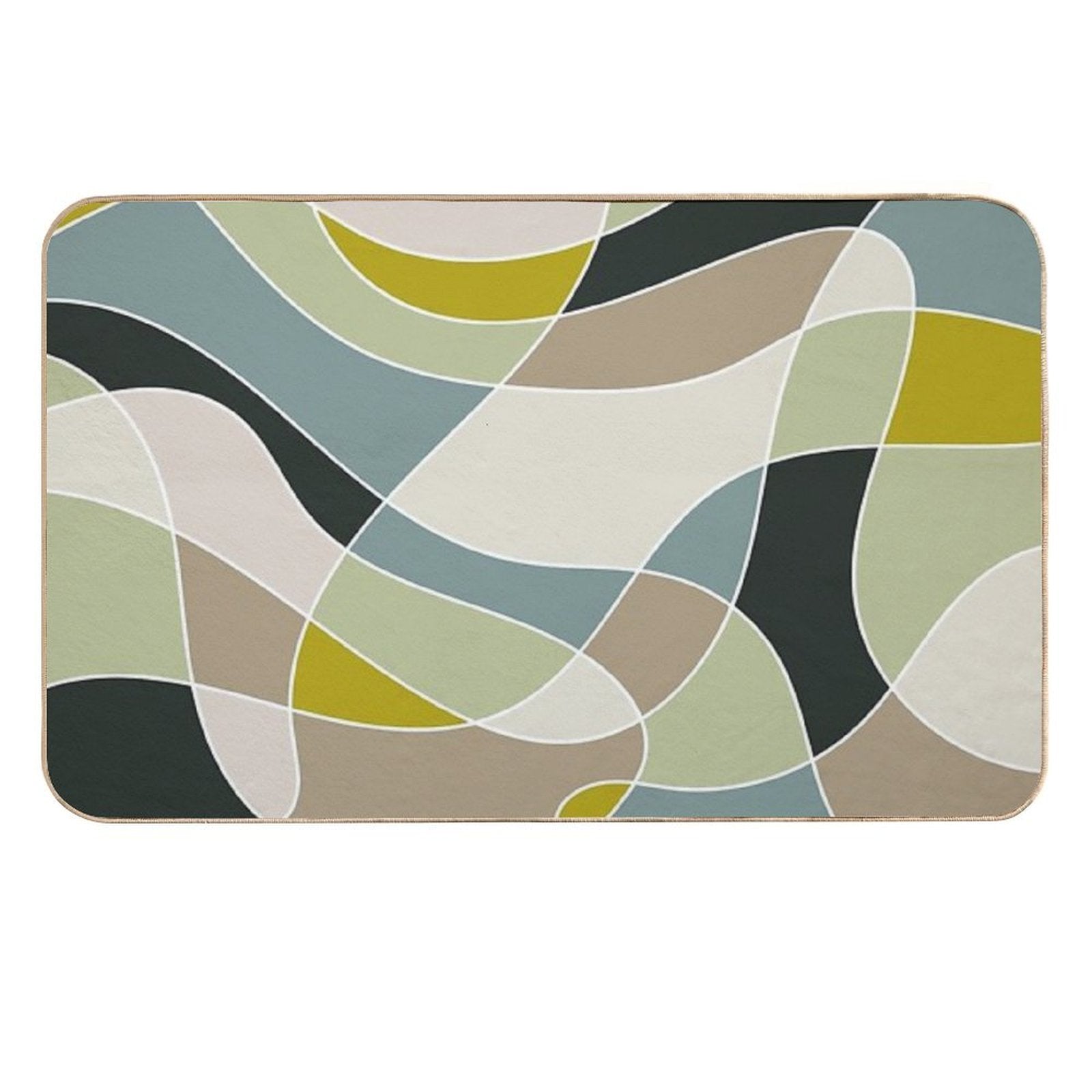 Cool Retro Abstract Design  Multi-Purpose Bath Mat