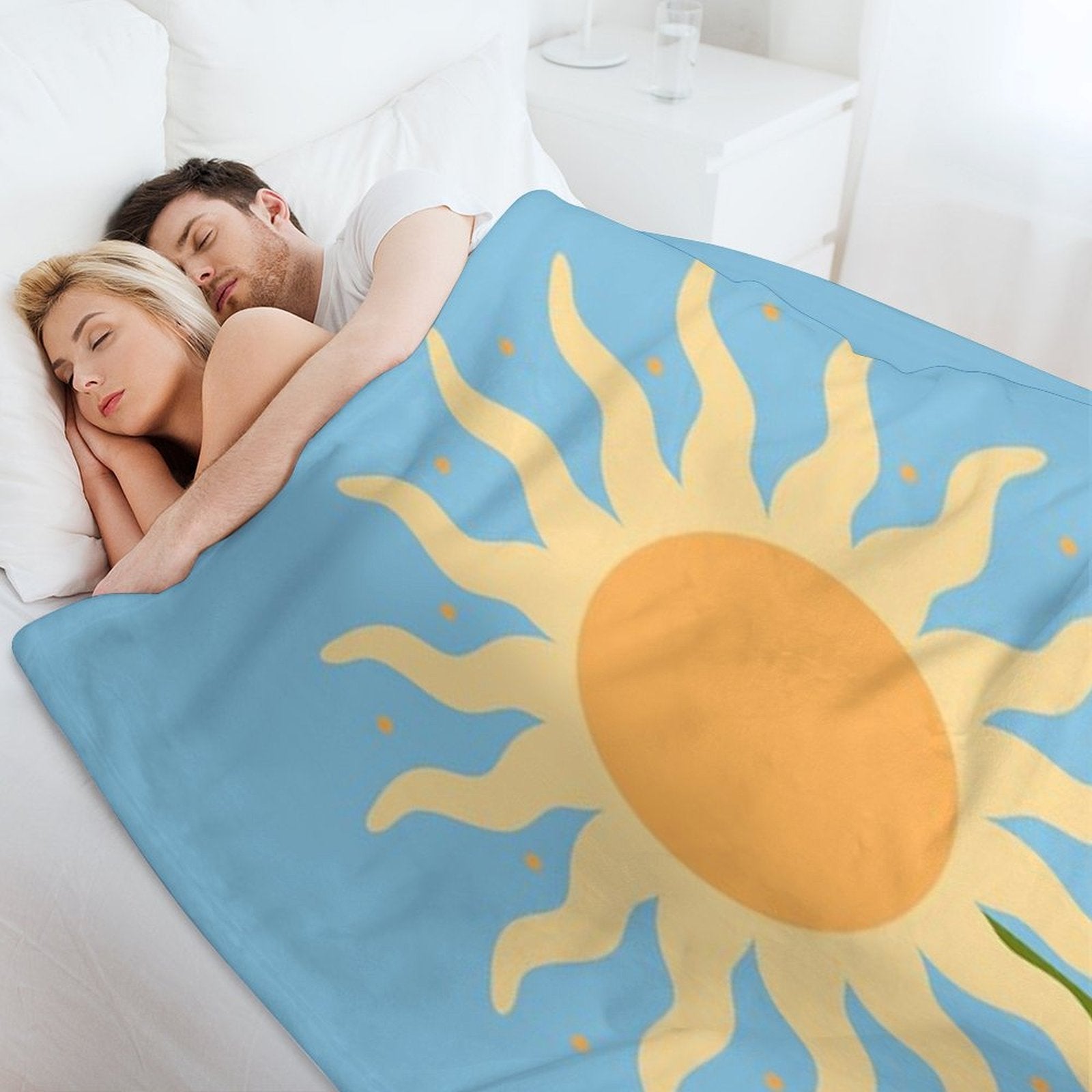 Sun Flower Lightweight Throw Blanket