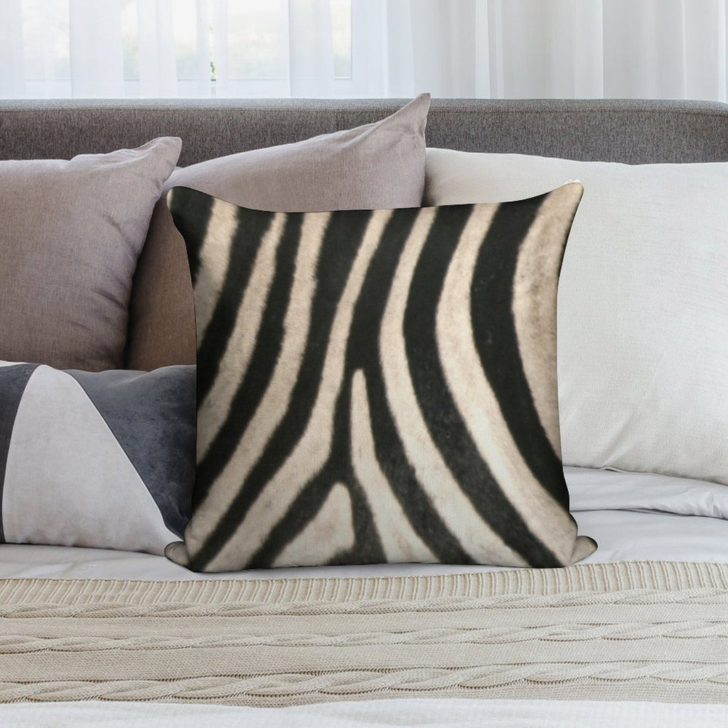 Zebra Print. Safari Animal Lovers Decor. Soft Luxury Feel Throw Pillow