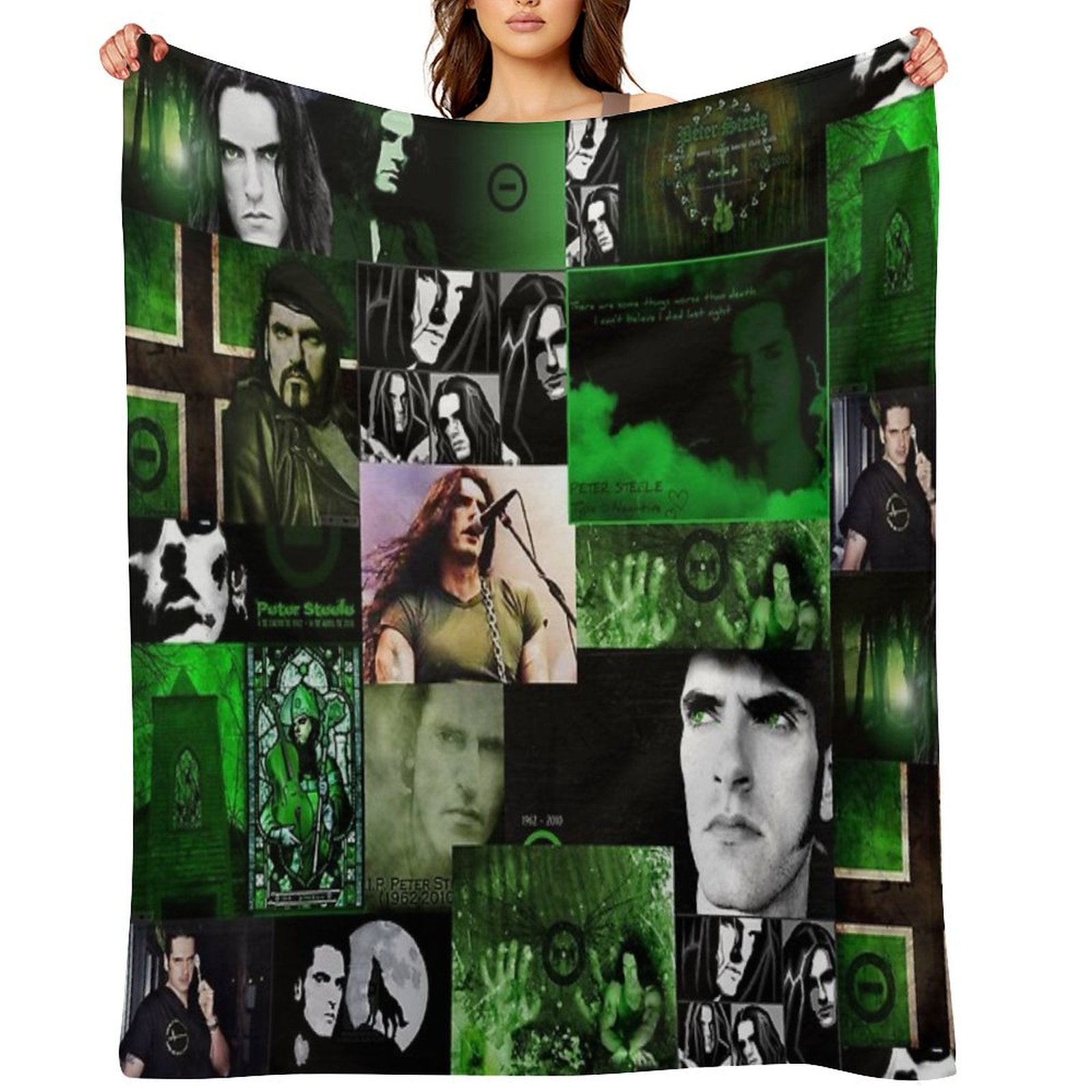 Peter Steele Abstract Collage Comfort Throw Blanket